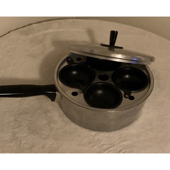 Wearever Kitchen Wearever 2 Qt Aluminum 4 Egg Poacher With Lid Usa